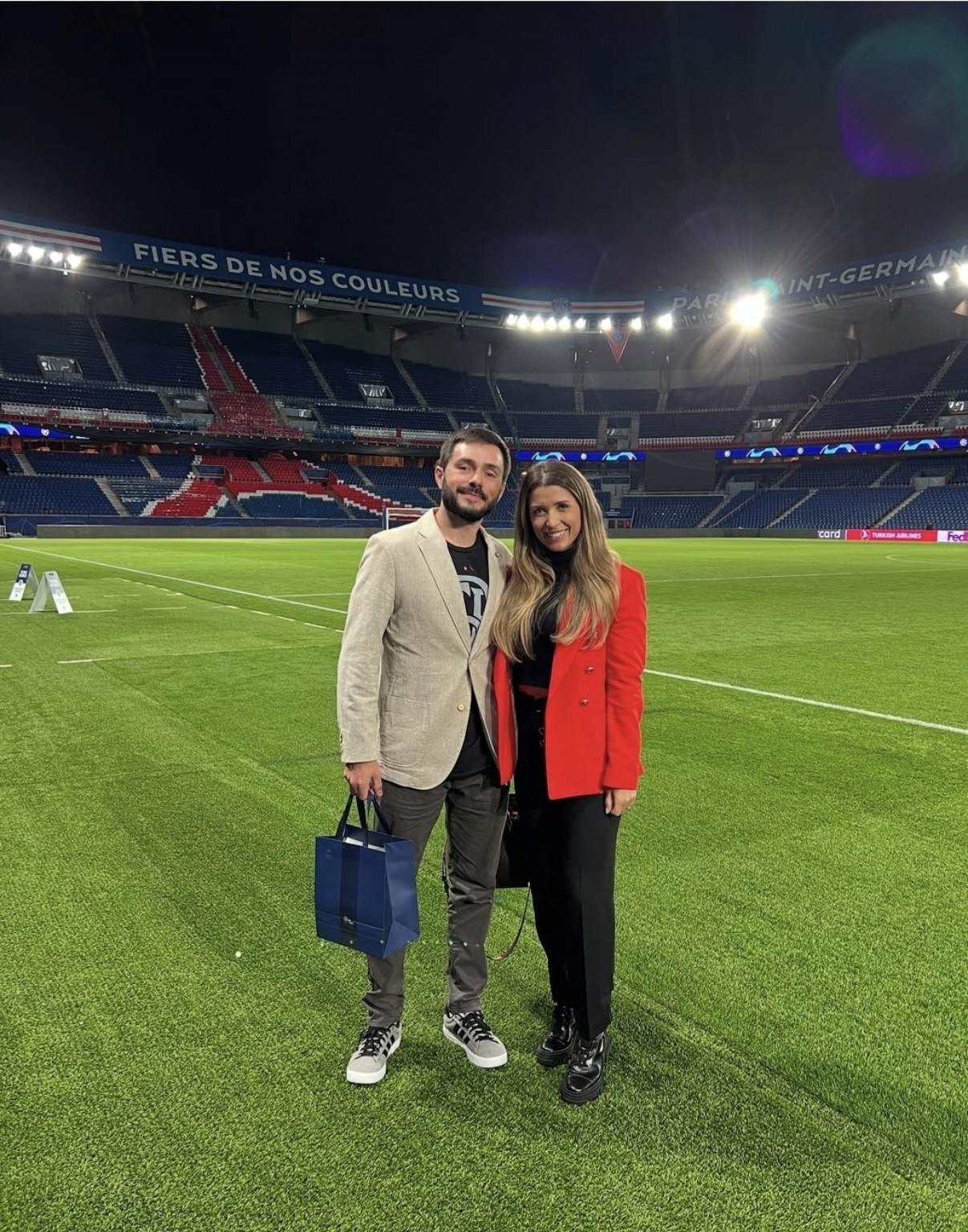 Experiência de viagem em estádio internacional